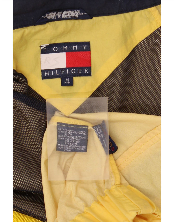 Tommy Hilfiger Regnjakke med hætte til mænd UK 38 Medium Gul Nylon