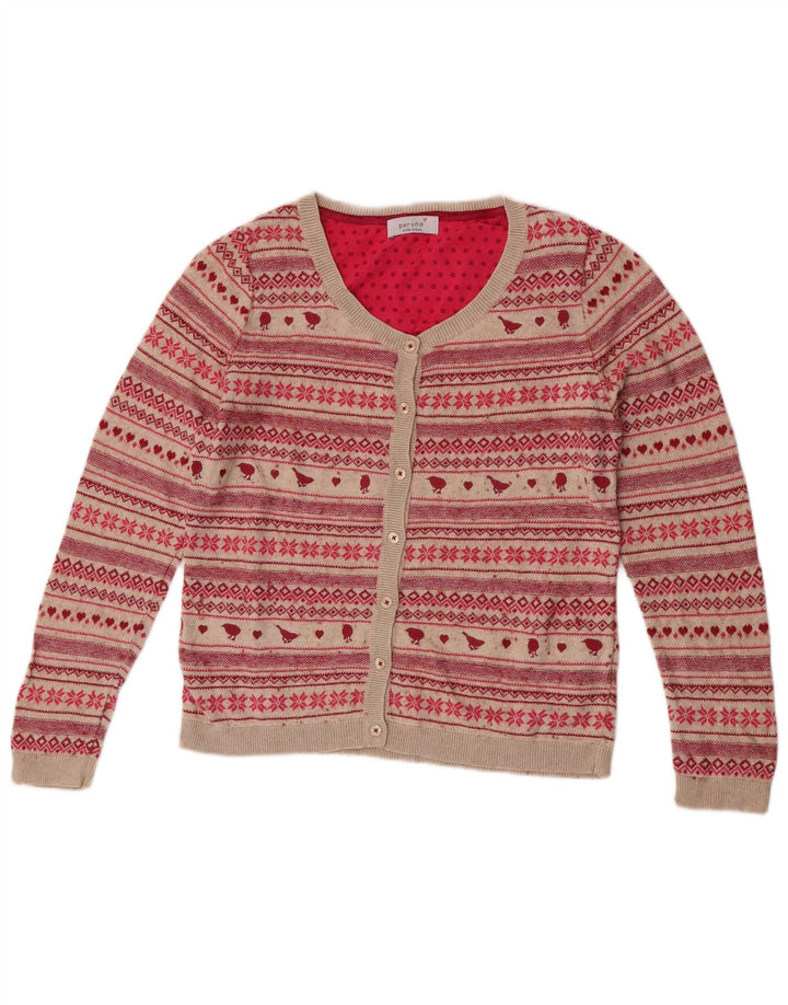 Marks & Spencer Dame Per Una Cardigan Sweater UK 12 Medium Beige