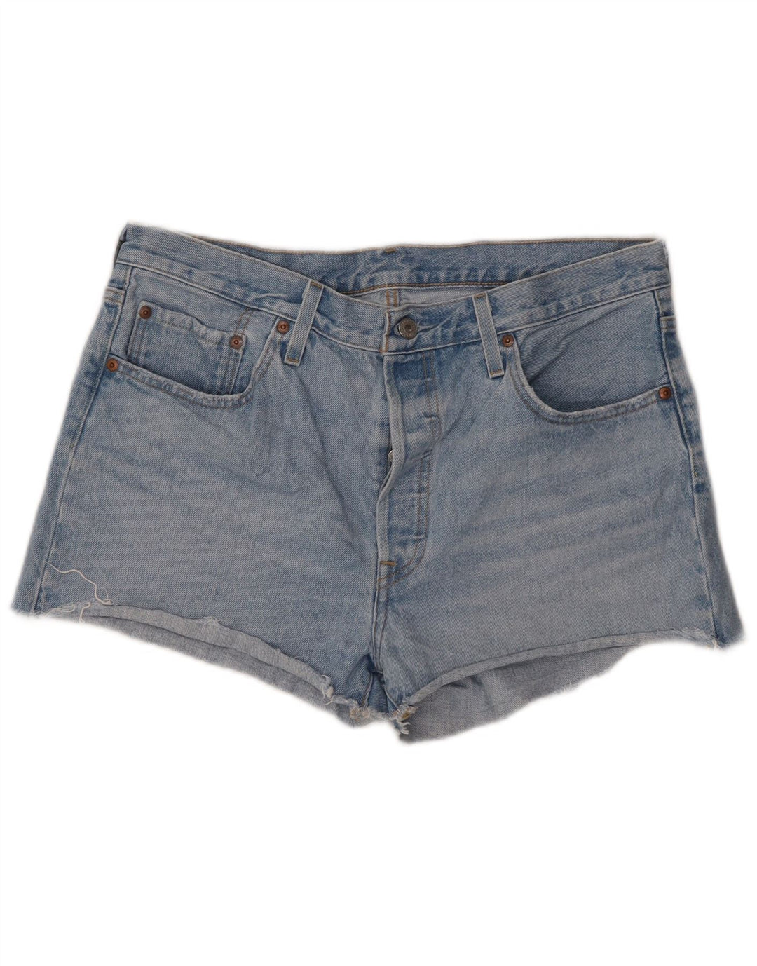 LEVI'S denimshorts til kvinder W33 Stor blå bomuld