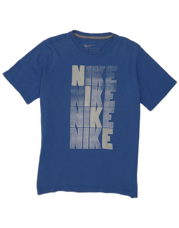 Nike Boys Grafisk T-Shirt Top 12-13 år Stor Blå