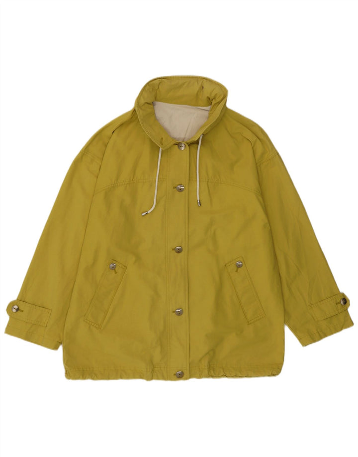 Vintage hættejakke til kvinder UK 16 Large Yellow