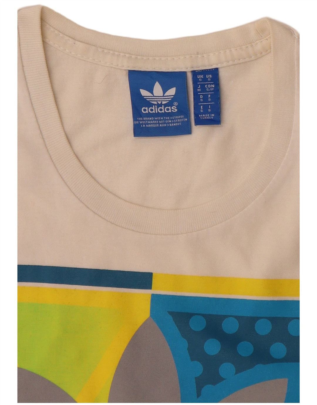 Adidas Grafisk T-shirt top til mænd, lille hvid