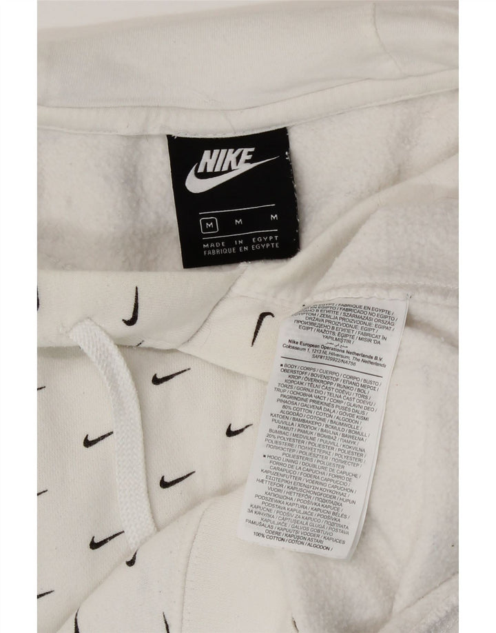Nike grafisk hættetrøje til mænd mellem hvid bomuld