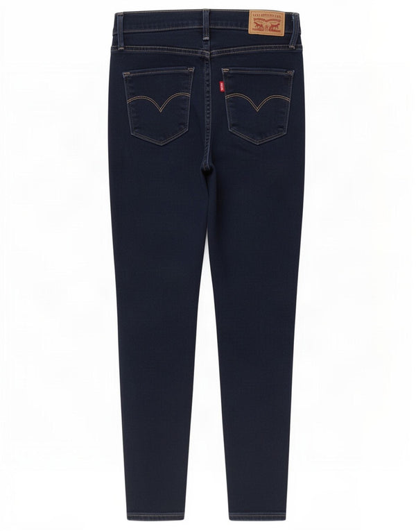 Levi's Womens 720 High Rise Super Skinny Jeans W26 L28 Marineblå Bomuld
