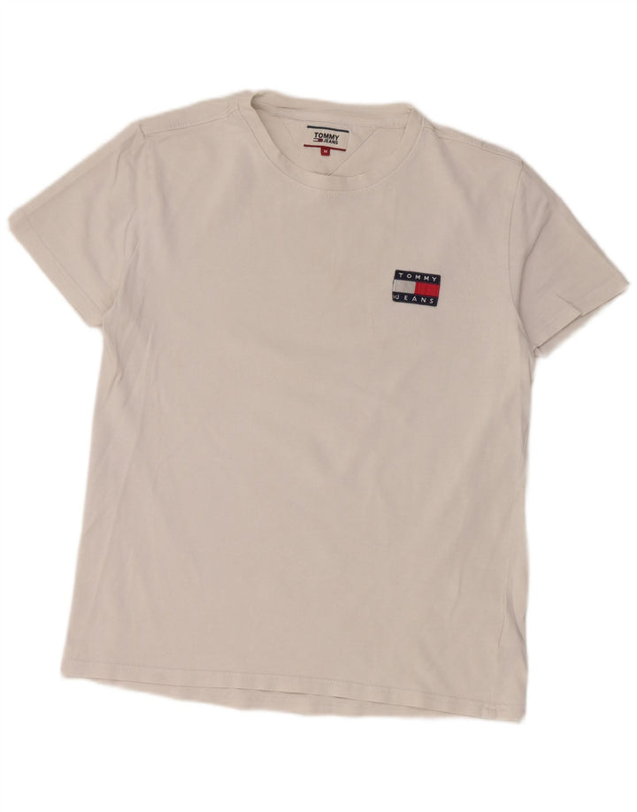 Tommy Hilfiger Herre T-Shirt Top Medium Hvid Bomuld