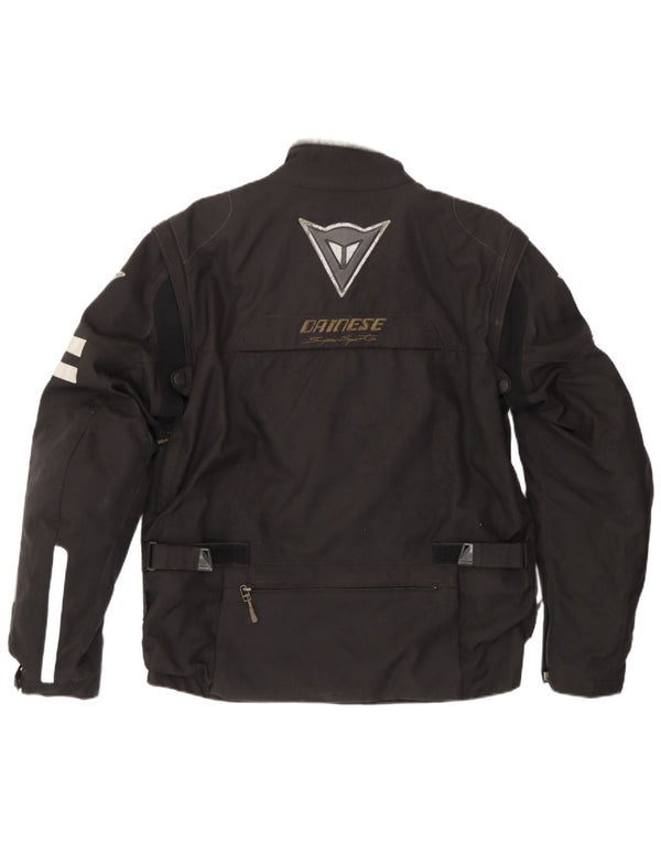 Dainese Herre Moto Racer Bomber Jacket Størrelse 50 Medium Sort Colourblock