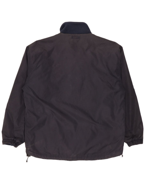 WOOLRICH Vendbar herrejakke UK 40 Stor marineblå nylon