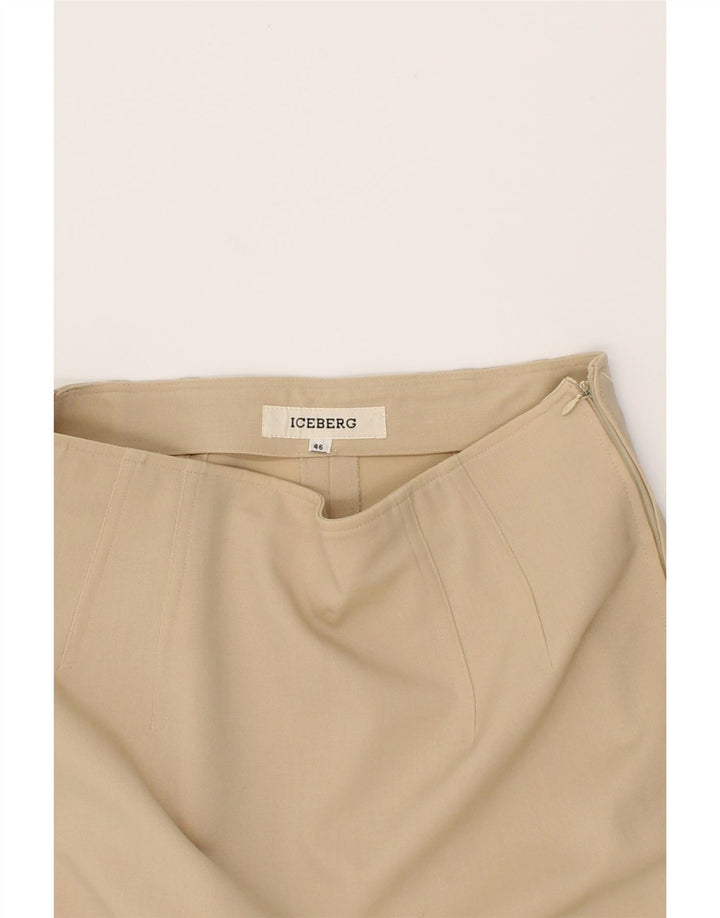 ICEBERG Womens Pencil Skirt IT 46 Large W32  Beige Vintage Iceberg and Second-Hand Iceberg from Messina Hembry 