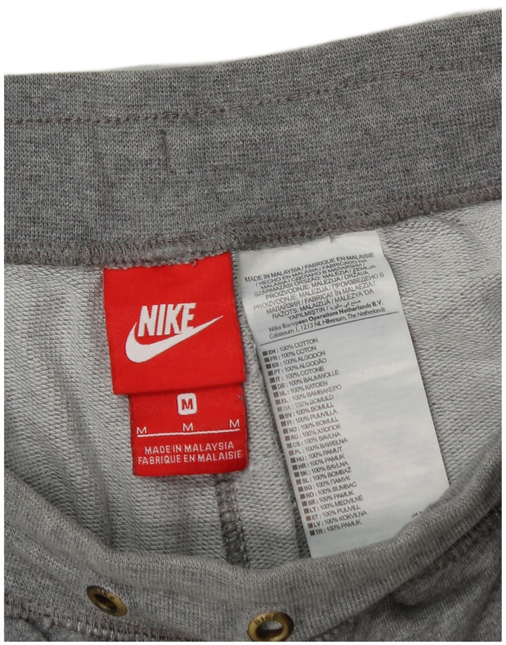 Nike Herre grafiske sportsshorts mellemgrå bomuld
