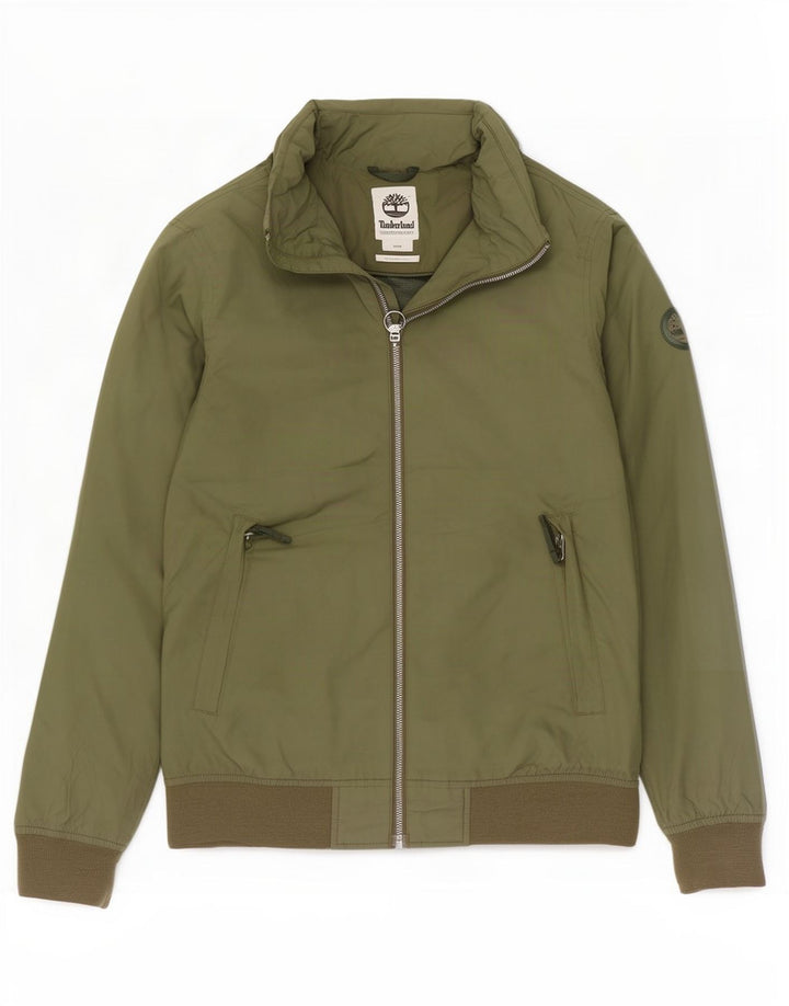 Timberland Regnjakke med hætte til mænd UK 38 Medium Khaki Polyester