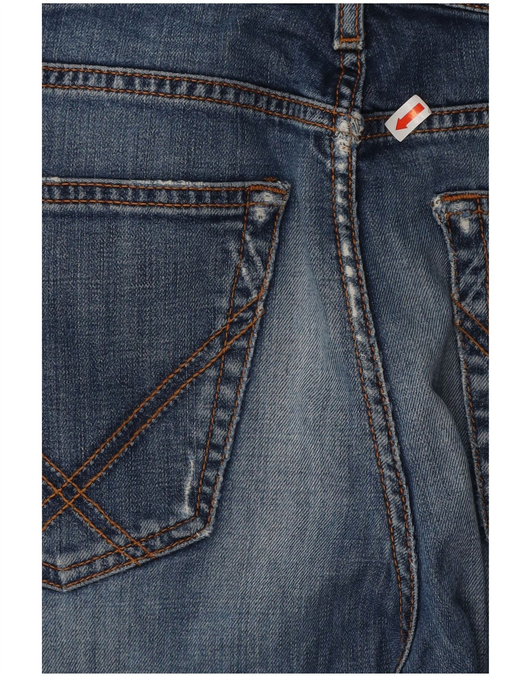 ROY ROGERS Womens Distressed Tapered Jeans W33 L26 Blue Cotton