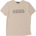 ZARA Womens Graphic T-Shirt Top UK 12 Medium White Vintage Zara and Second-Hand Zara from Messina Hembry 