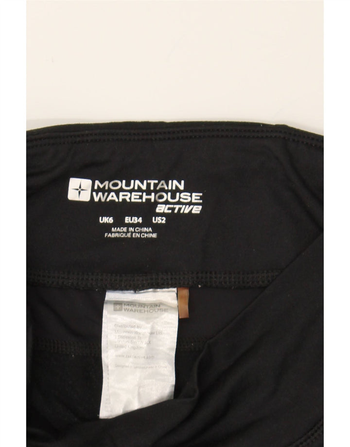 MOUNTAIN WAREHOUSE Womens Leggings UK 6 XS Black Polyester Vintage Mountain Warehouse and Second-Hand Mountain Warehouse from Messina Hembry 
