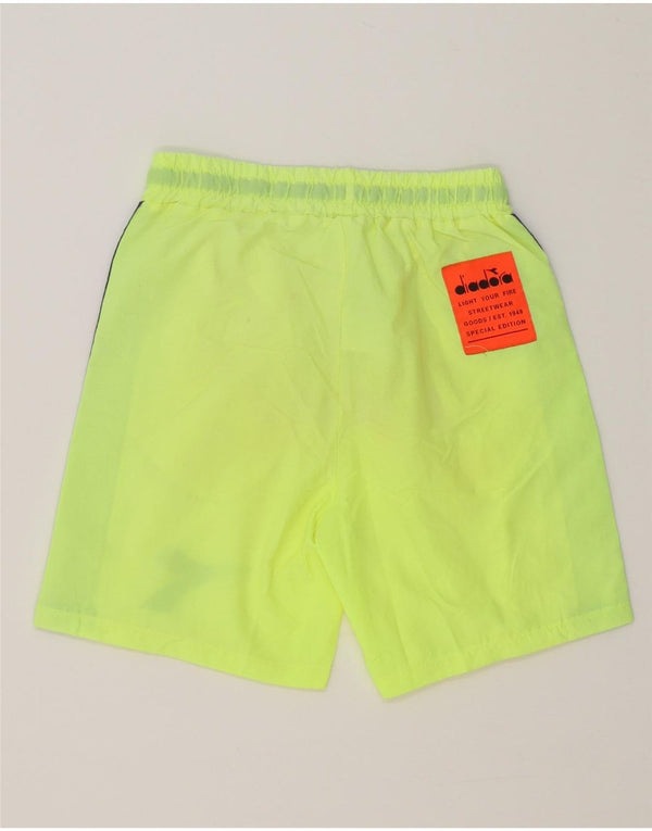 Diadora Boys grafiske sportsshorts 7-8 år Grøn Colourblock Polyester