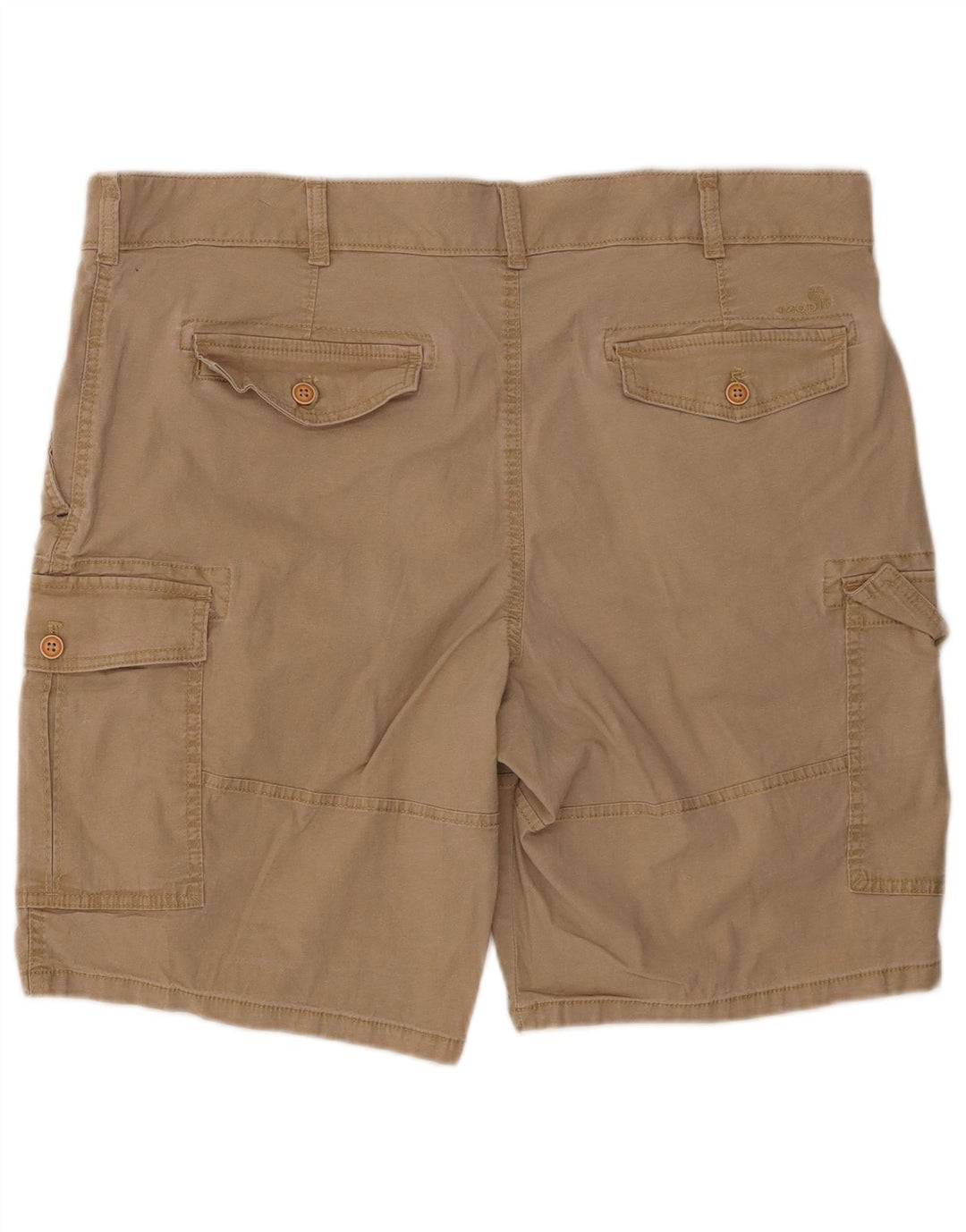 IZOD Herre Salt Water Cargo Shorts W40 XL Beige Bomuld