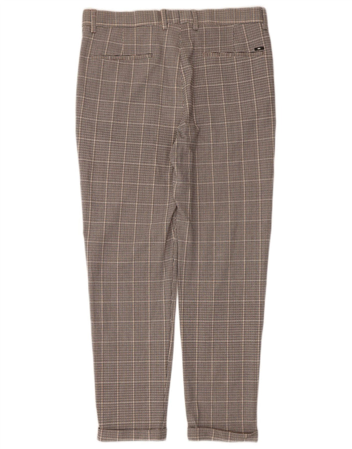 Zara Herre Slim Suit Bukser EU 40 Medium W31 L27 Grå ternet