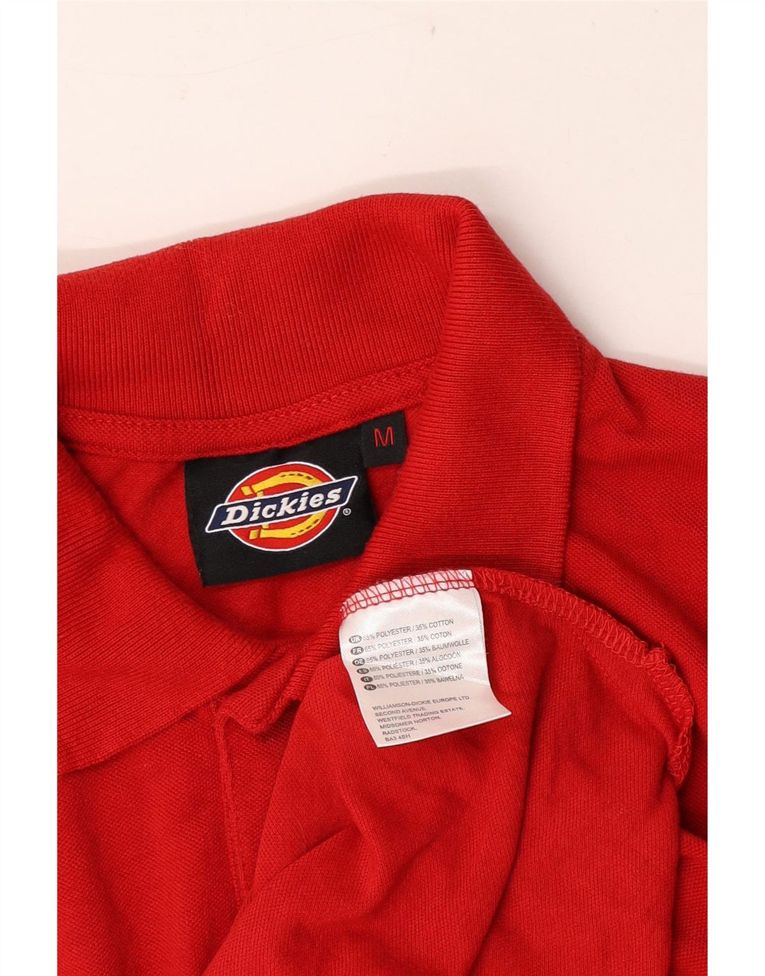 Dickies Poloshirt til mænd Medium Rød Polyester