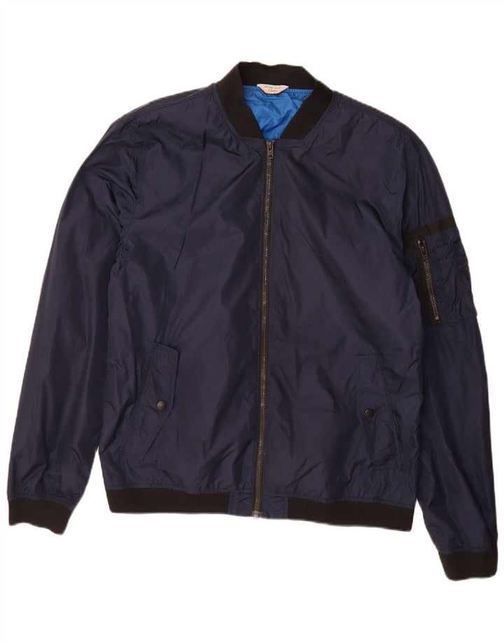 Jack & Jones Bomberjakke til mænd UK 40 Stor marineblå nylon