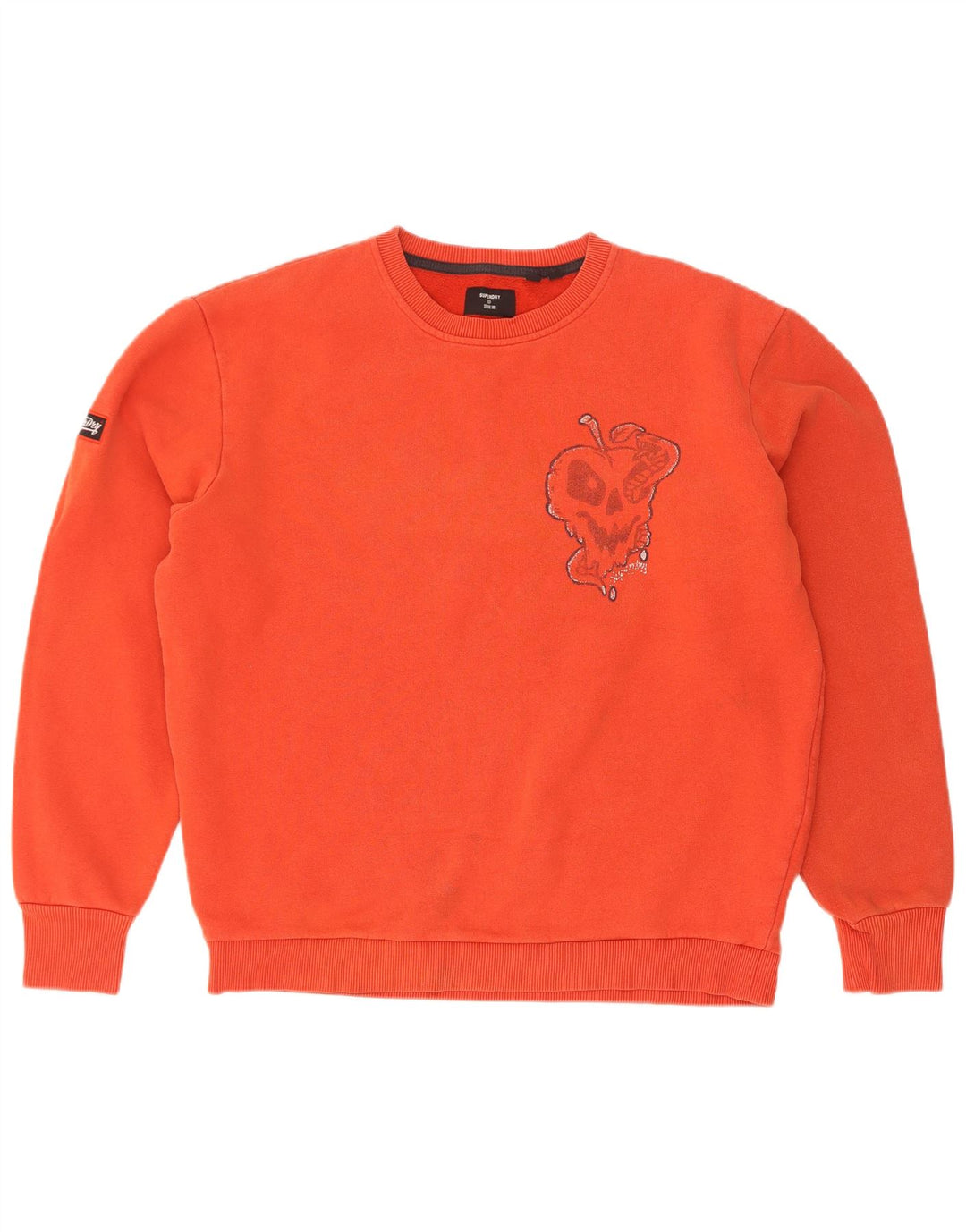 Superdry Herre grafisk sweatshirt Jumper Medium Orange Bomuld