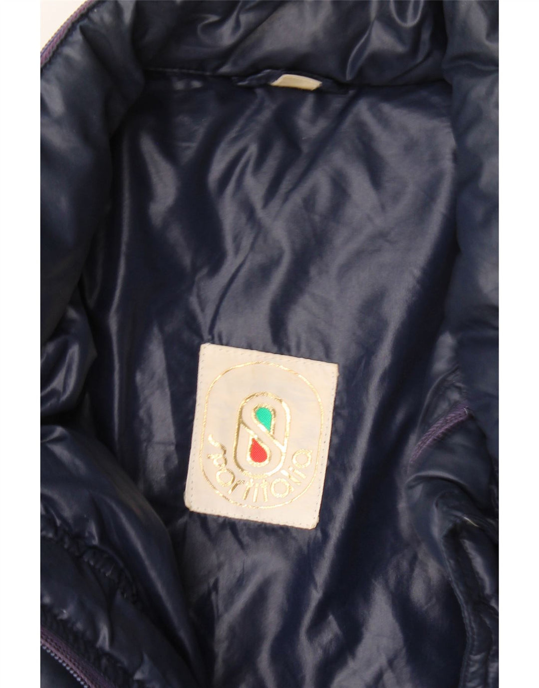 Vintage polstret herrejakke UK 40 Large Navy Blue