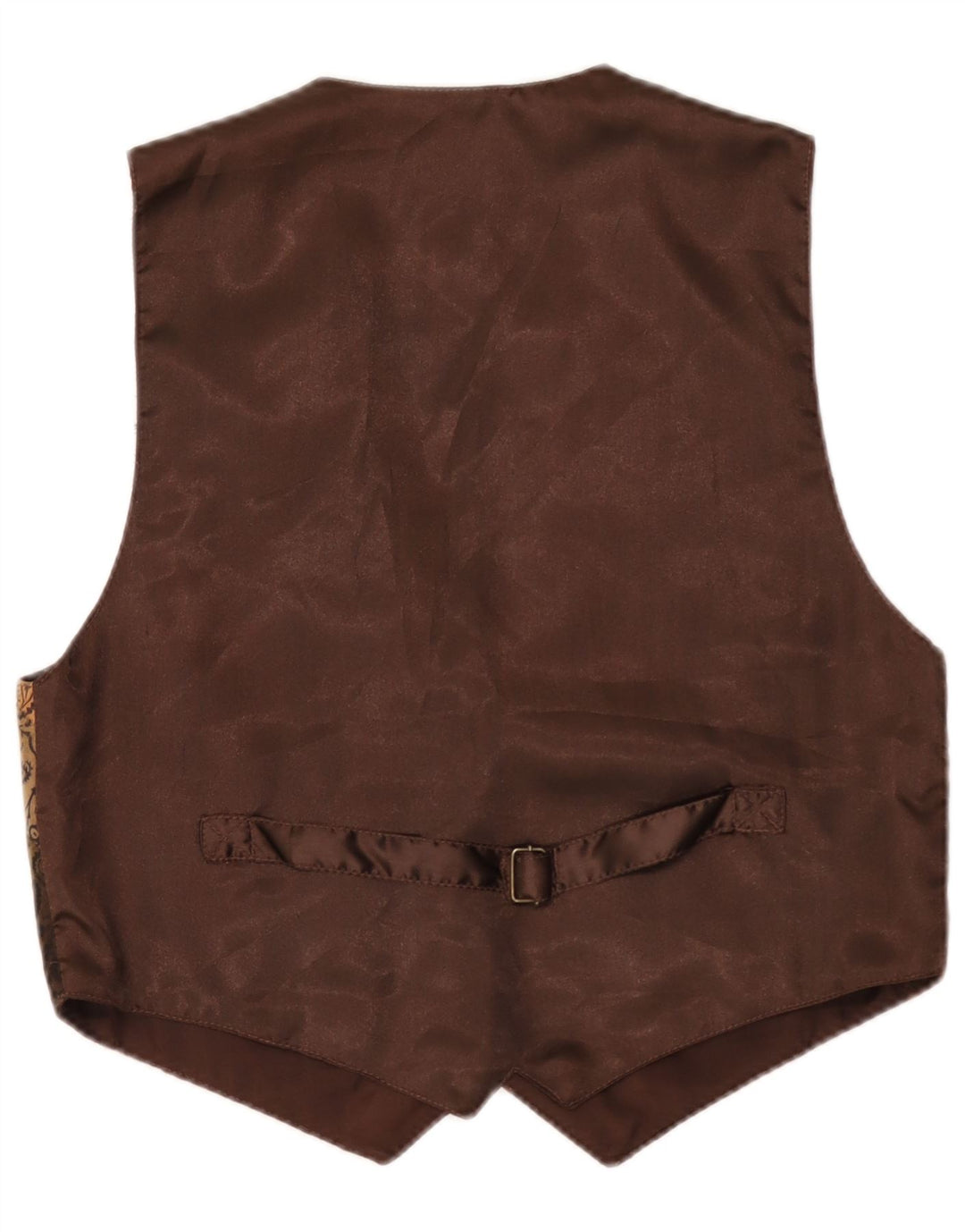 Vintage vest for mænd Stor brunt Paisley læder