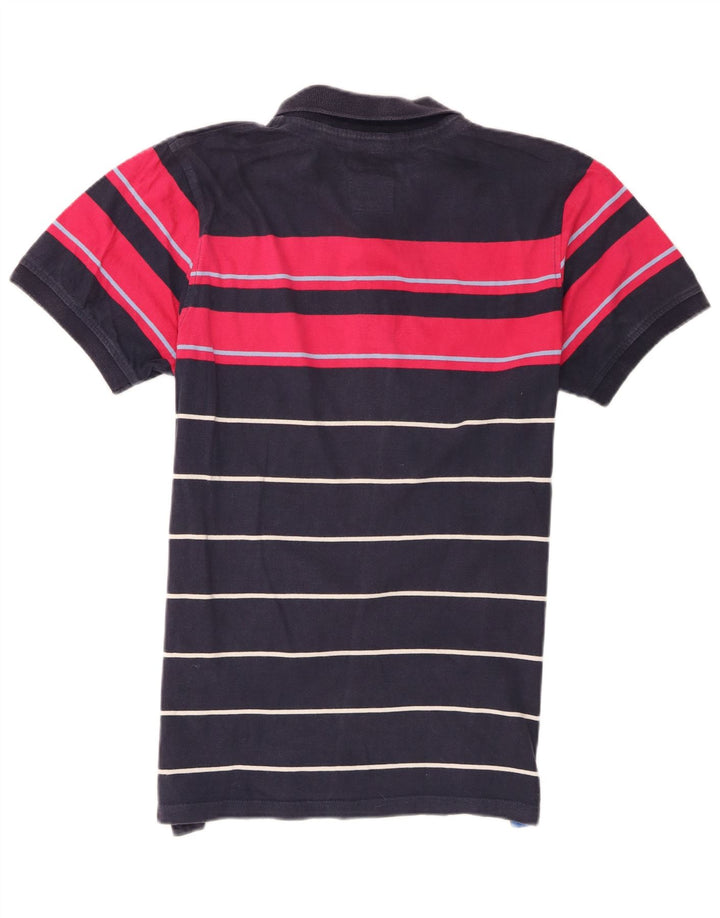 Besætningstøj Herre poloshirt Medium marineblå Colourblock Bomuld