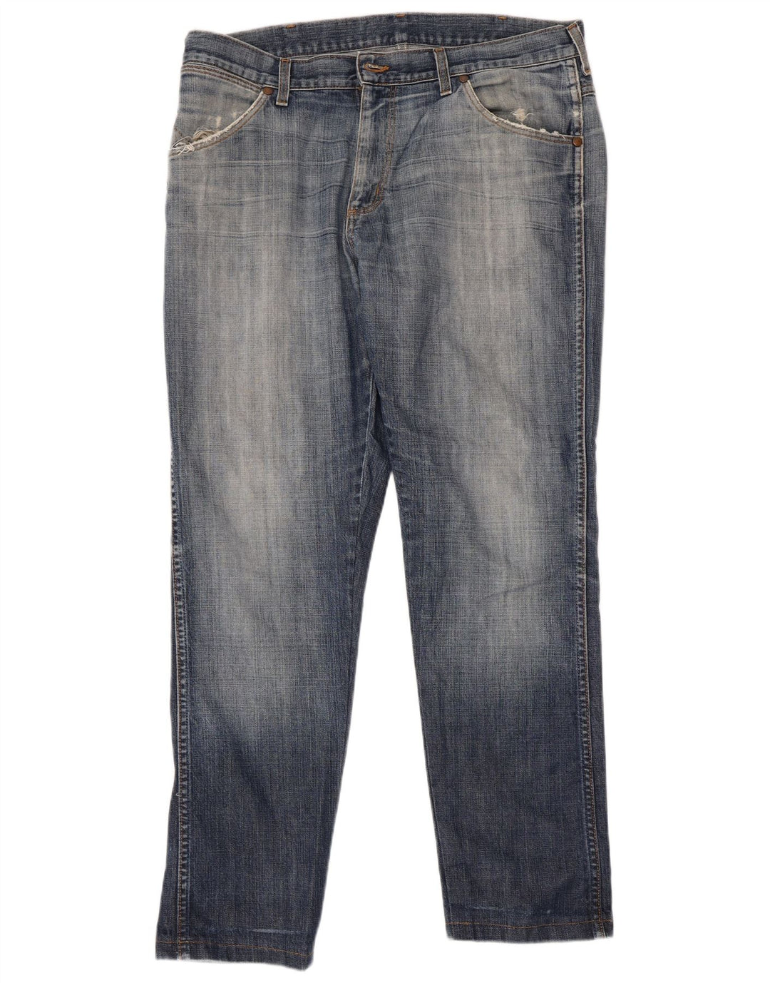 Wrangler Straight Jeans til mænd W36 L30 blå bomuld