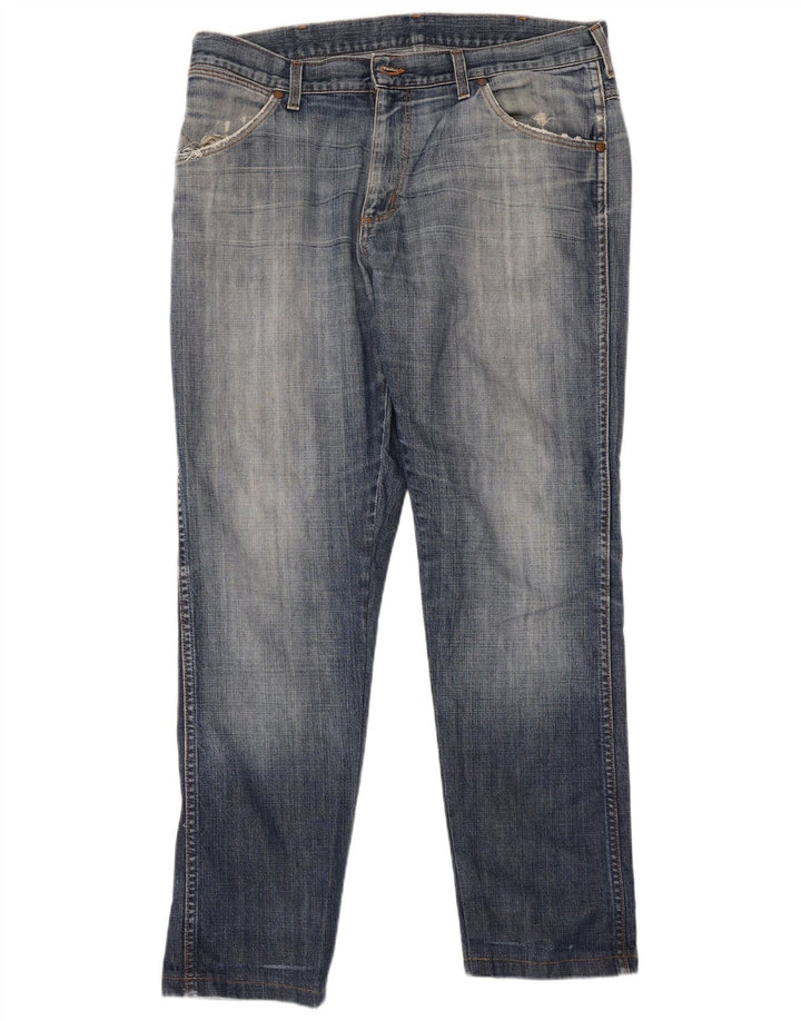 Wrangler Straight Jeans til mænd W36 L30 blå bomuld
