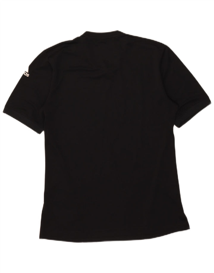 Adidas Herre Climalite T-Shirt Top Lille Sort Polyester