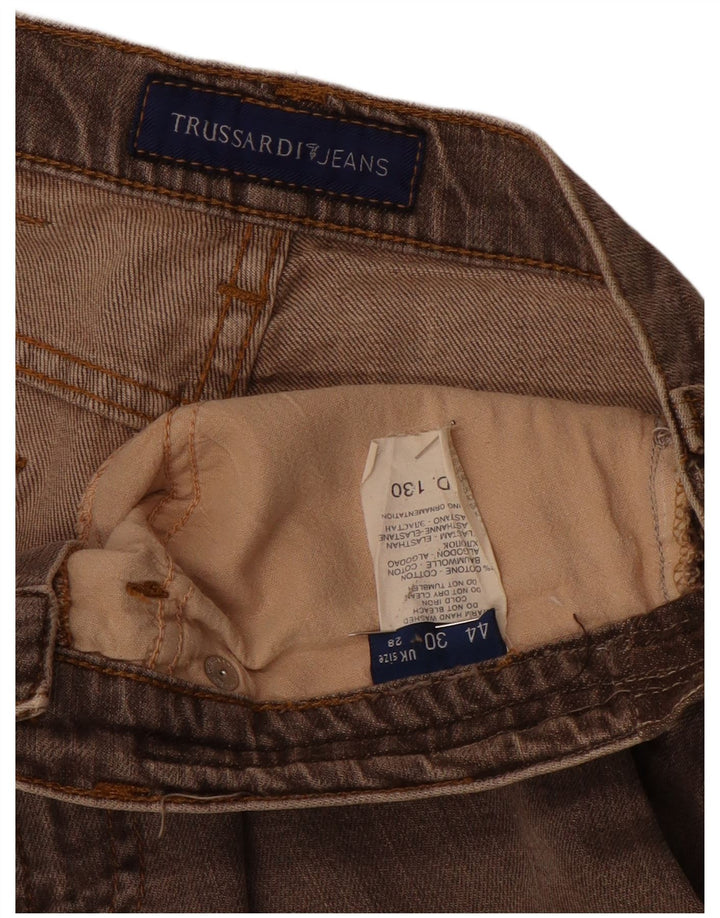 TRUSSARDI Lige jeans til kvinder W28 L28 brun bomuld