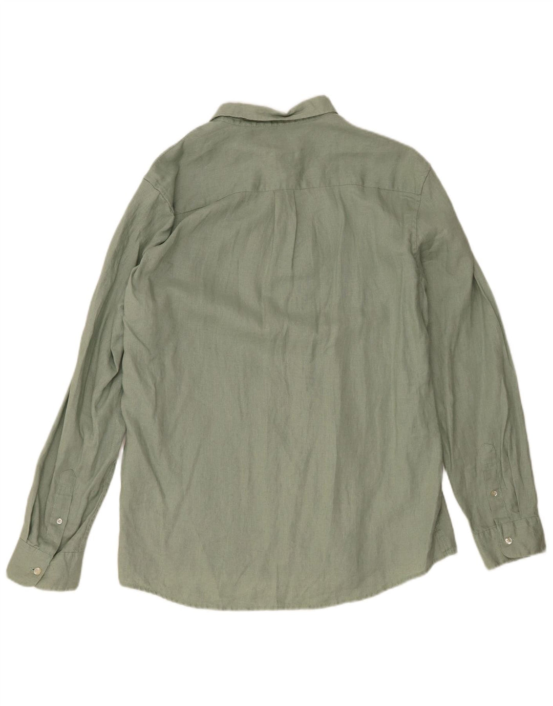 French Connection Herre Classic Fit Skjorte Large Green Linen