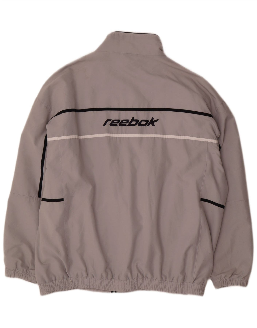 Reebok Herre grafisk træningsdragt Topjakke Stor Grå Colourblock Polyester