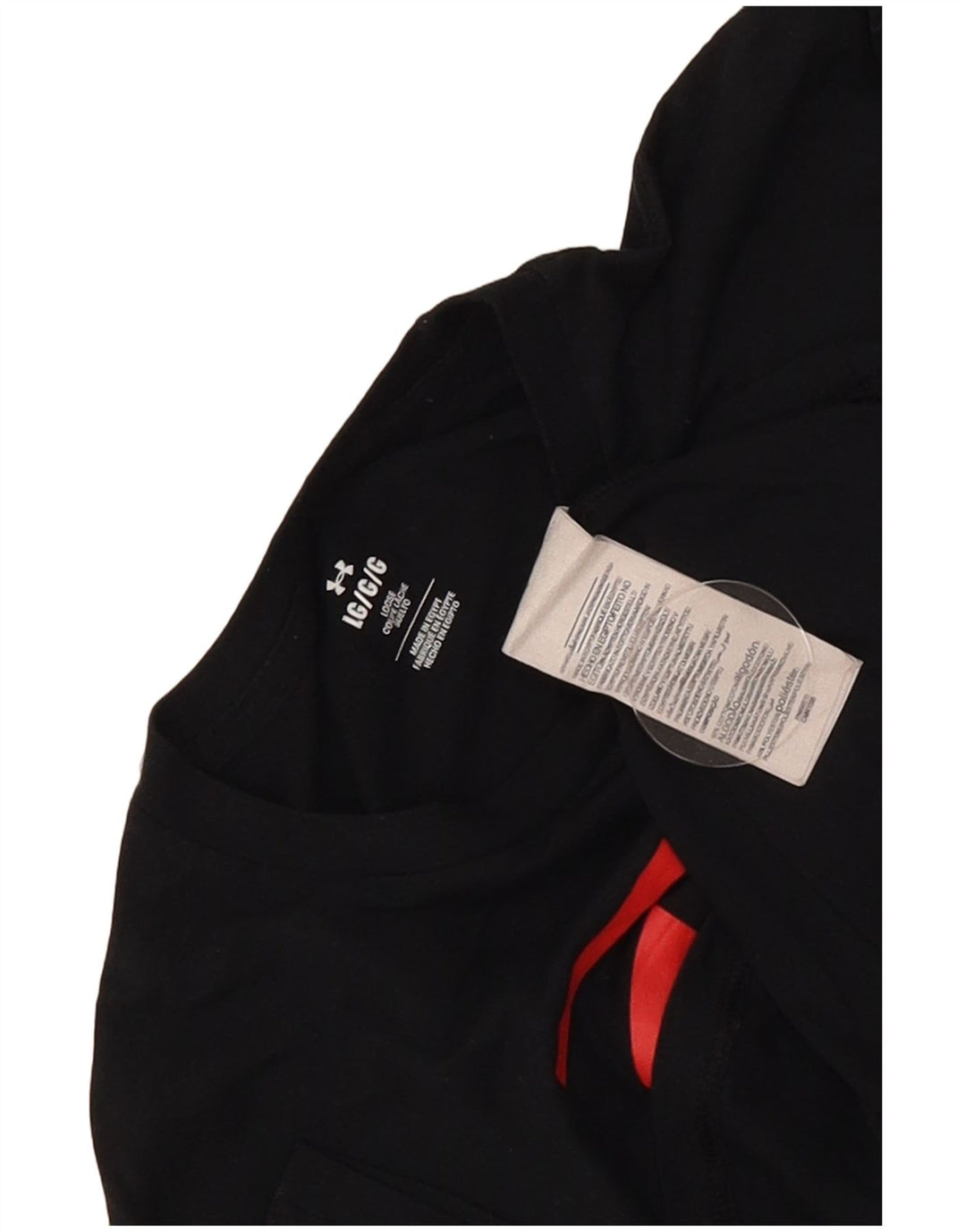 Under Armour Herre grafisk T-shirt Top Stor sort bomuld