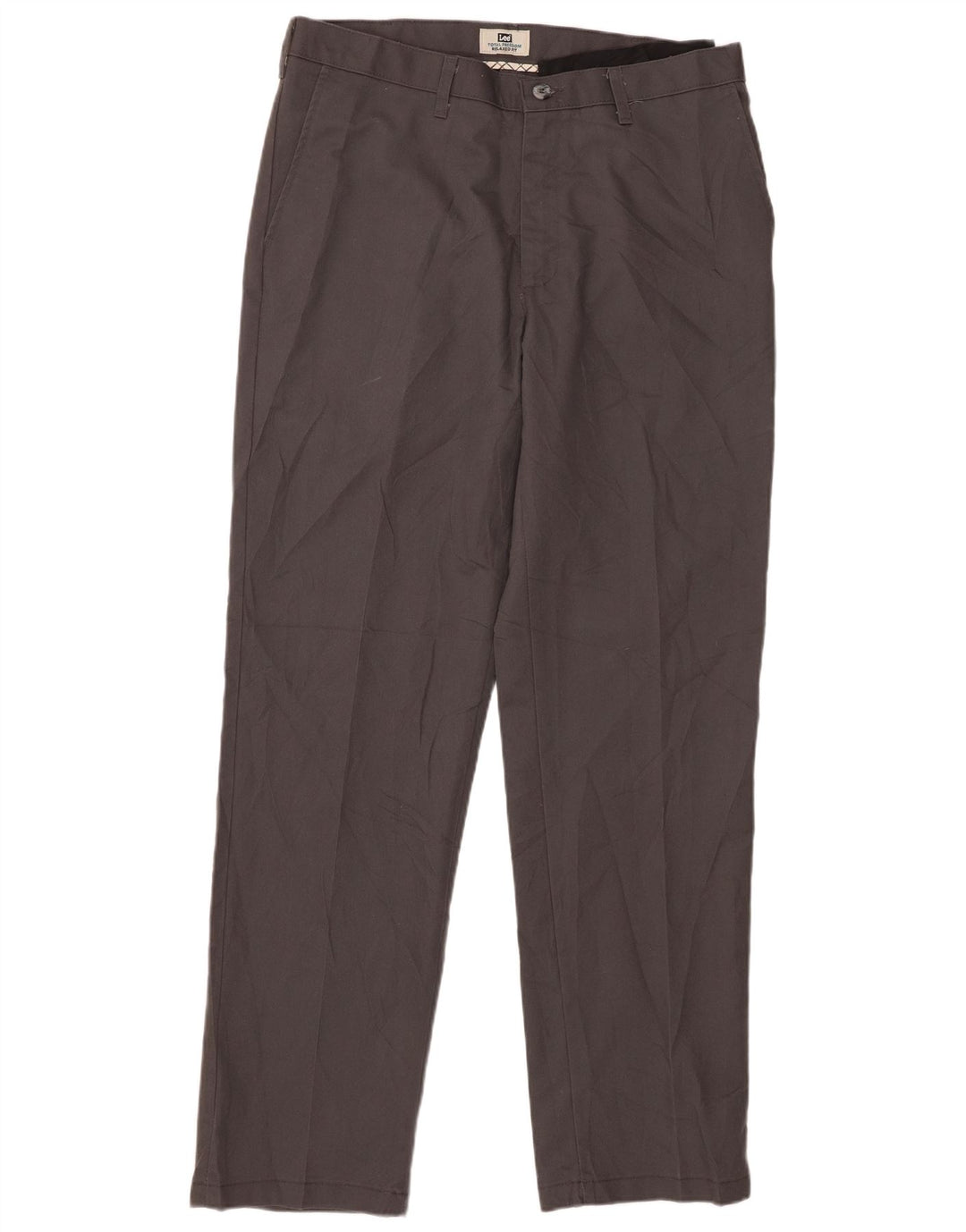 Lee Herre Relaxed Fit Chino Bukser W34 L34 Grå Polyester