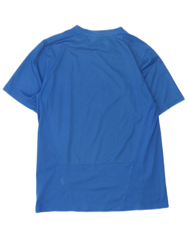 Nike Herre Dri Fit T-Shirt Top UK 39/41 Medium Blue
