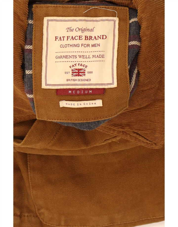 Fat Face Herre Utility Jacket UK 38 Medium Brown Cotton