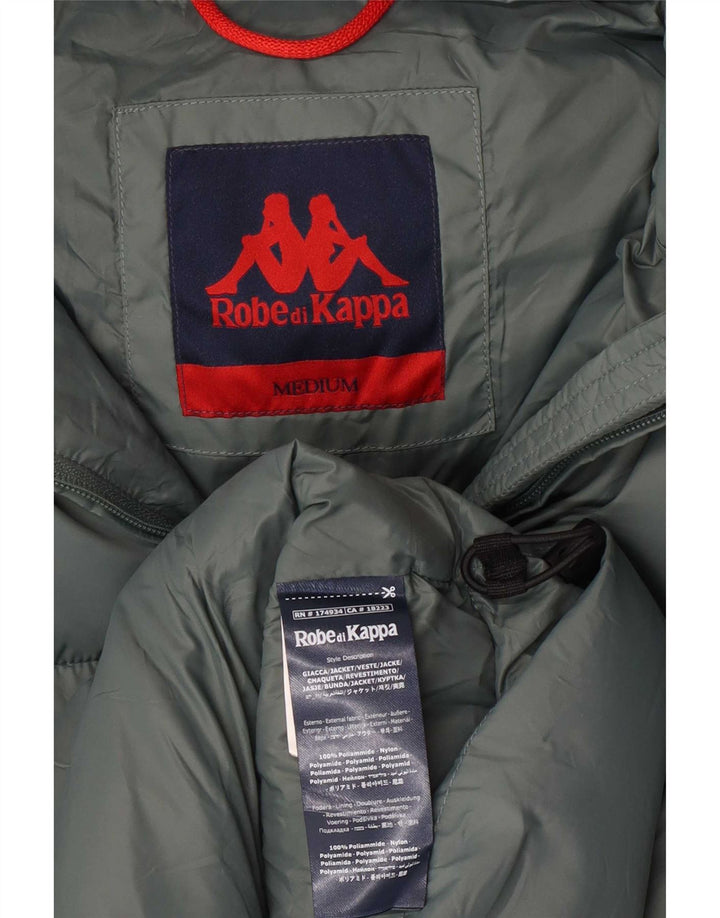 Kappa Herre hættepolstret jakke UK 38 Medium Grøn polyamid
