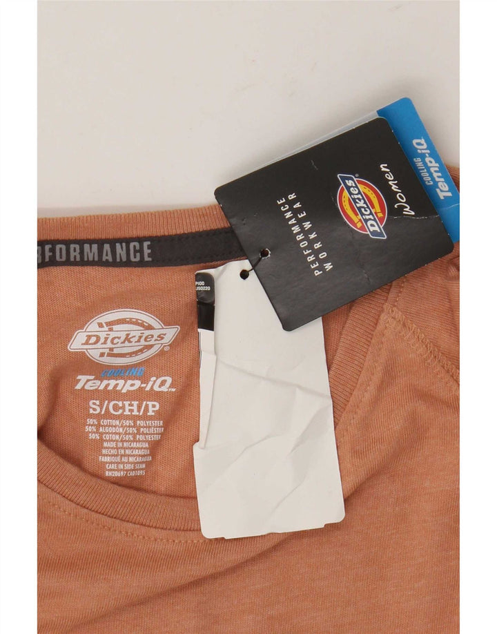 Dickies Dame Top Langærmet UK 10 Lille Orange Bomuld