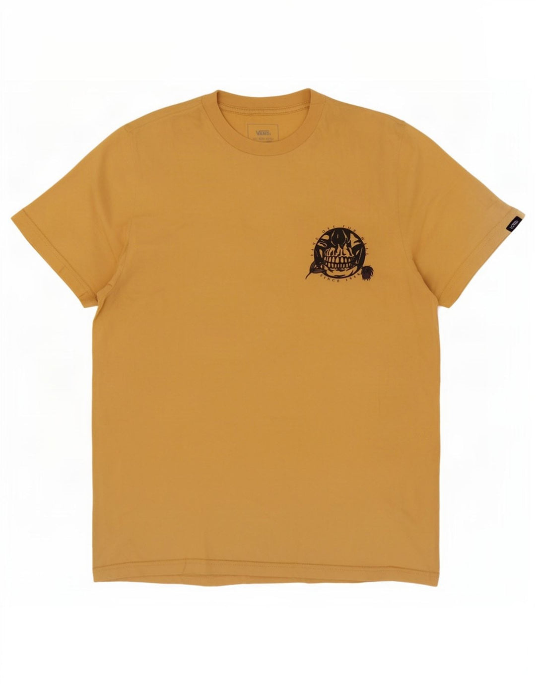 Vans Herre Custom Fit grafisk T-shirt top lille gul bomuld