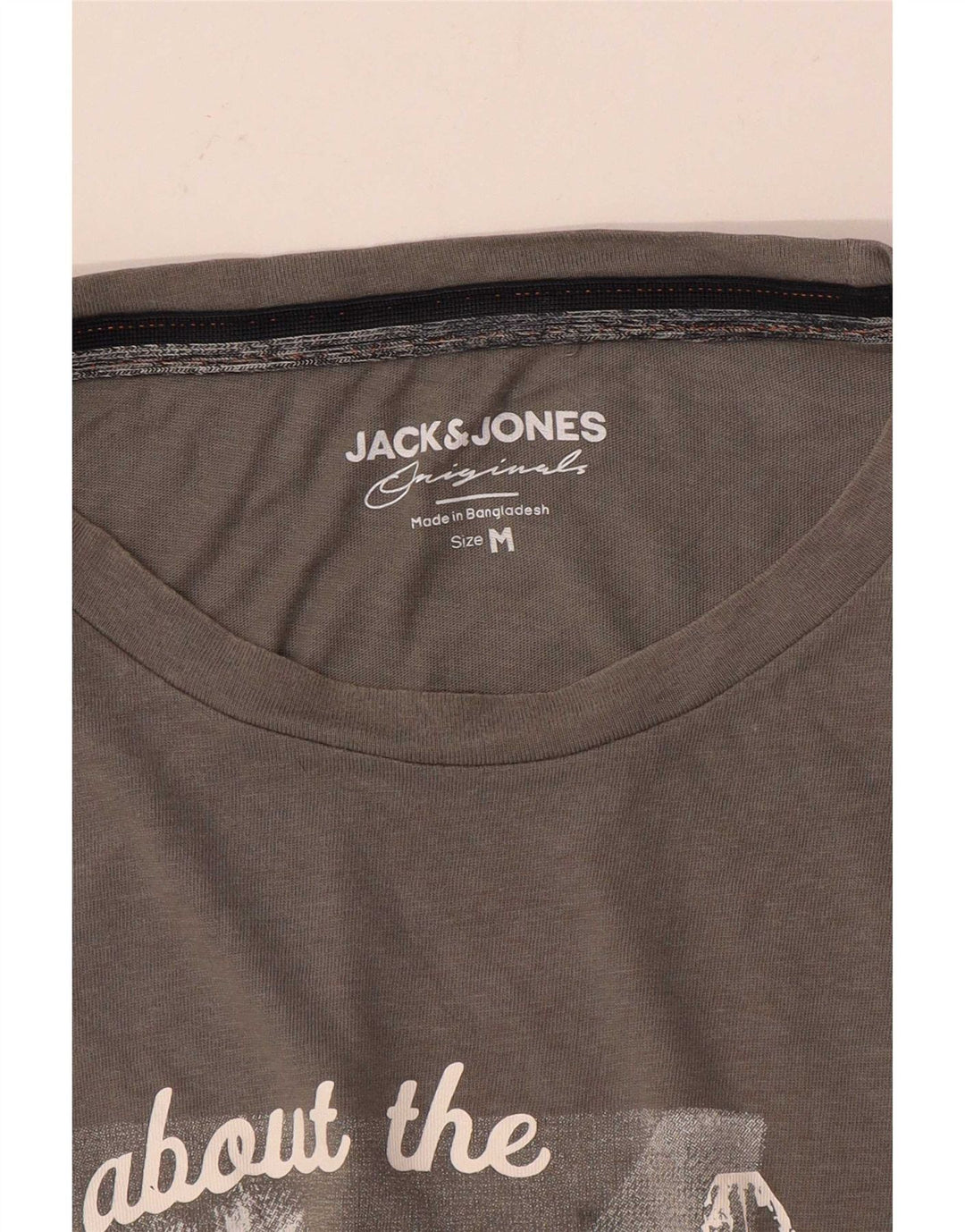 Jack & Jones Herre grafisk T-shirt Top mellemgrå