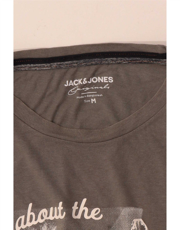 Jack & Jones Herre grafisk T-shirt Top mellemgrå
