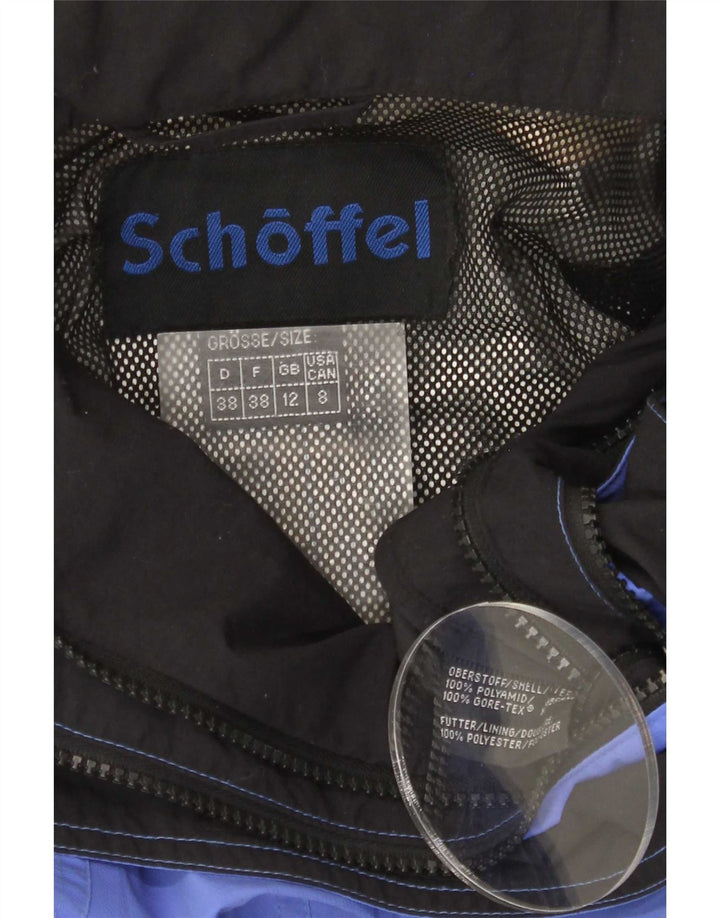 Schoffel Dame Hætte Oversized regnjakke UK 12 Medium Blue Polyamide