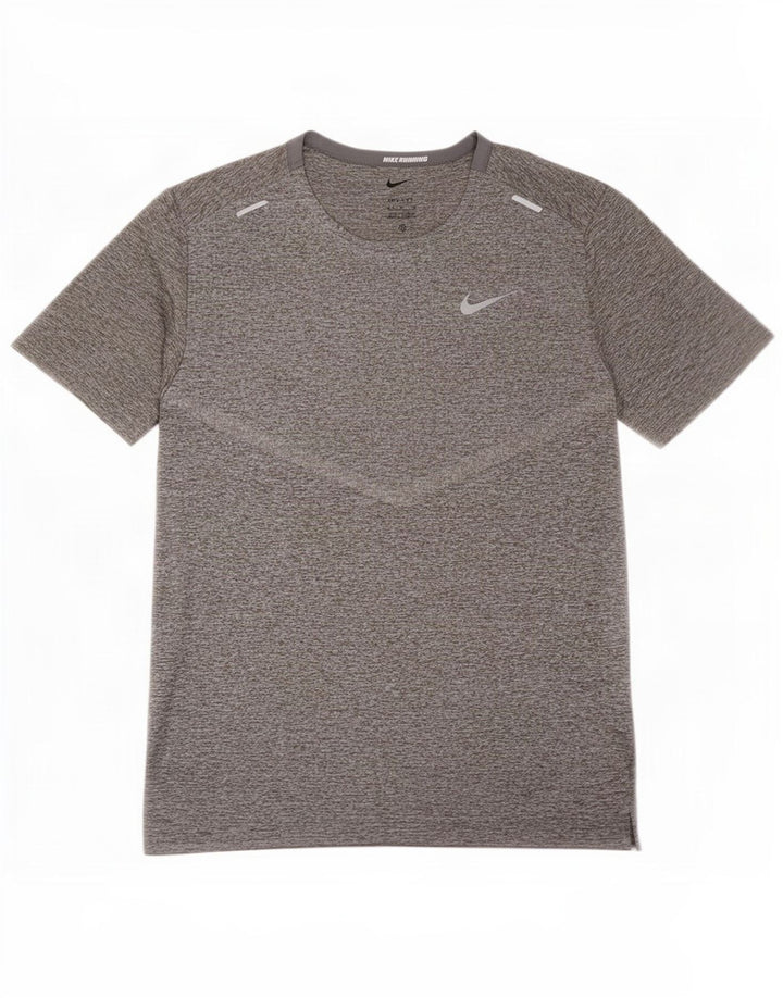 Nike Herre Dri Fit T-shirt Top Medium Grey Flecked