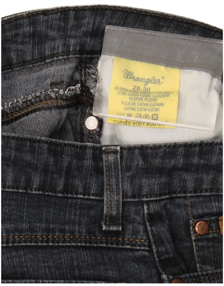 Wrangler Dame Bootcut Jeans W28 L30 Marineblå Bomuld