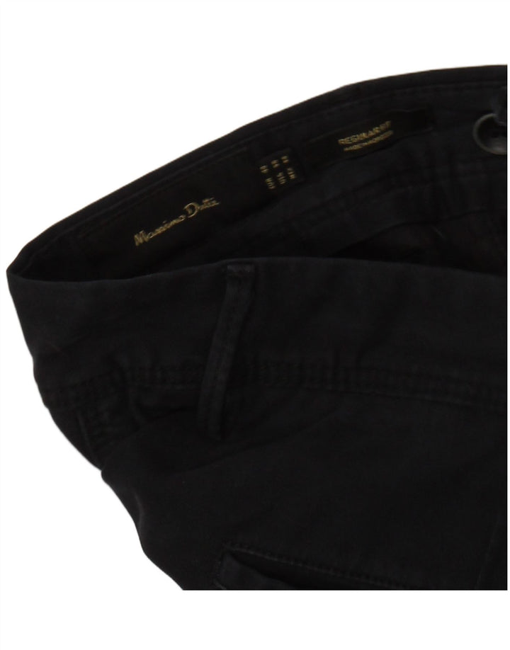 MASSIMO DUTTI Herre Regular Fit Chinobukser EU 44 Large W34 L31 Sort