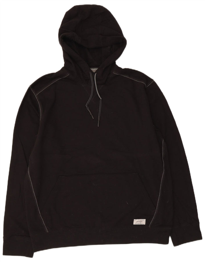 Eddie Bauer Herre hættetrøje Jumper Stor sort bomuld