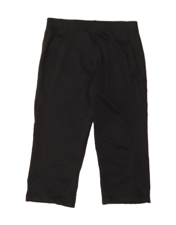 ADIDAS Womens Capri Tracksuit Trousers IT 42 Medium  Black Polyester Vintage Adidas and Second-Hand Adidas from Messina Hembry 