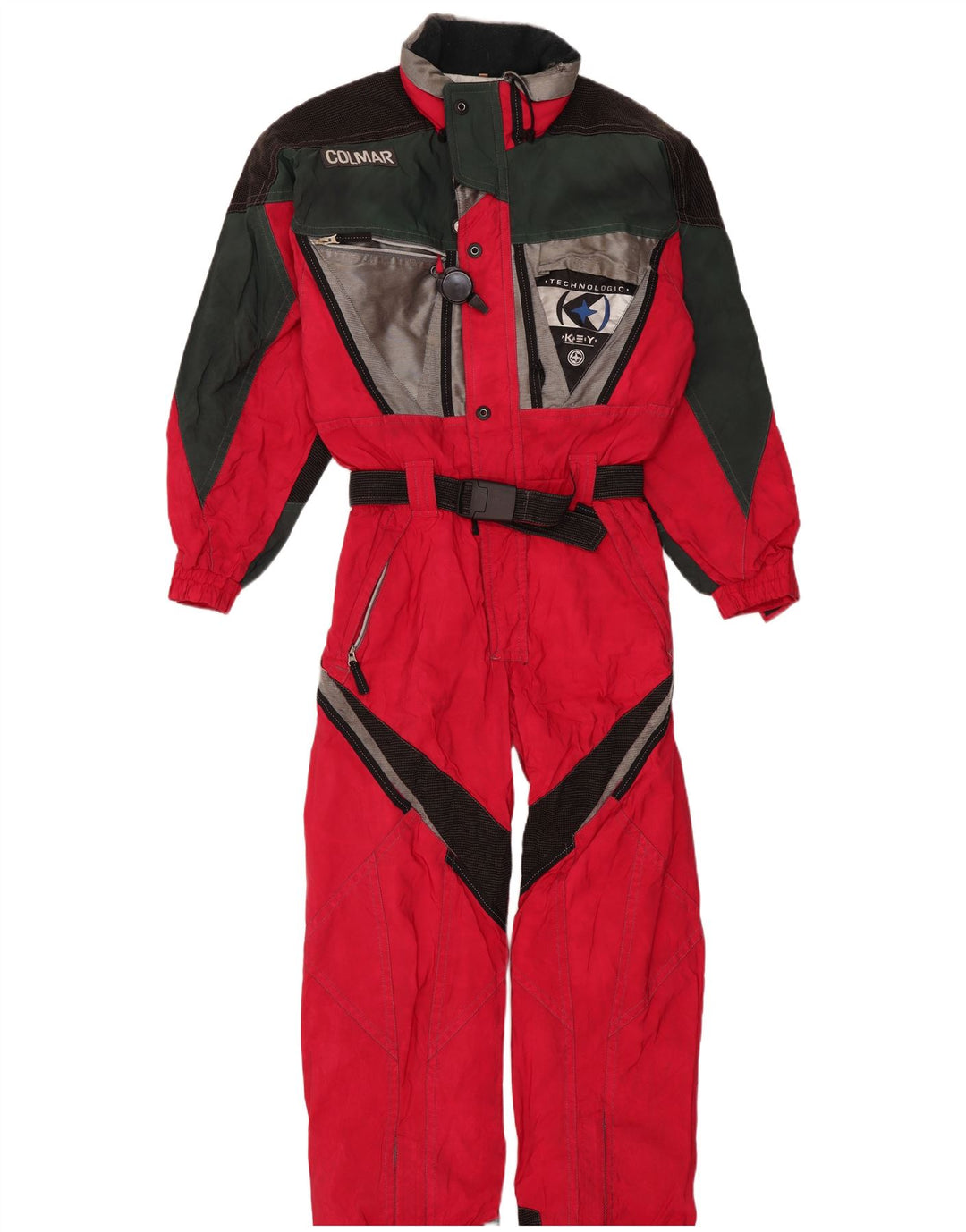 Colmar Herre Grafisk Ski Jumpsuit IT 48 Medium Rød Colourblock