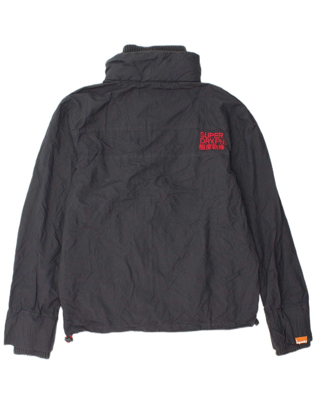 Superdry Herre Windcheater Regnjakke UK 40 Stor Grå Nylon