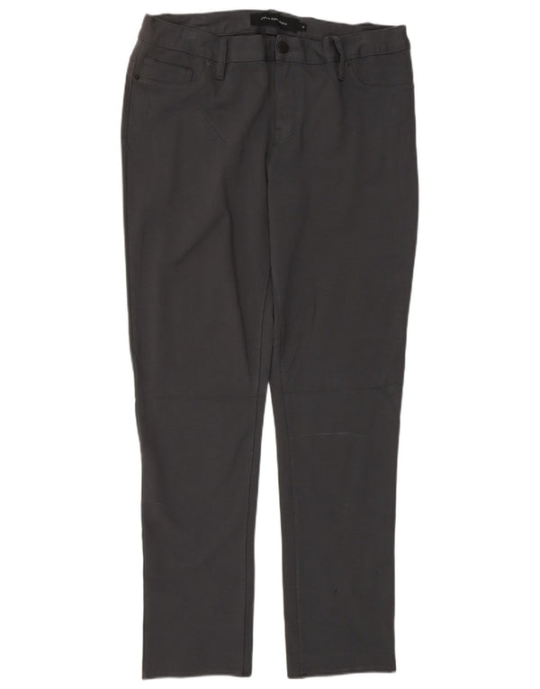 CALVIN KLEIN Dame Slim Casual Bukser US 14 XL W34 L32 Grå Viscose